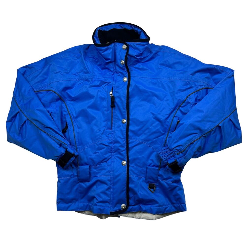 Obermeyer Ski Jacket Mens Blue Full Zip Winter Snowboard Coat Outerwear Top